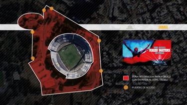 Así será el operativo para el show de Waters