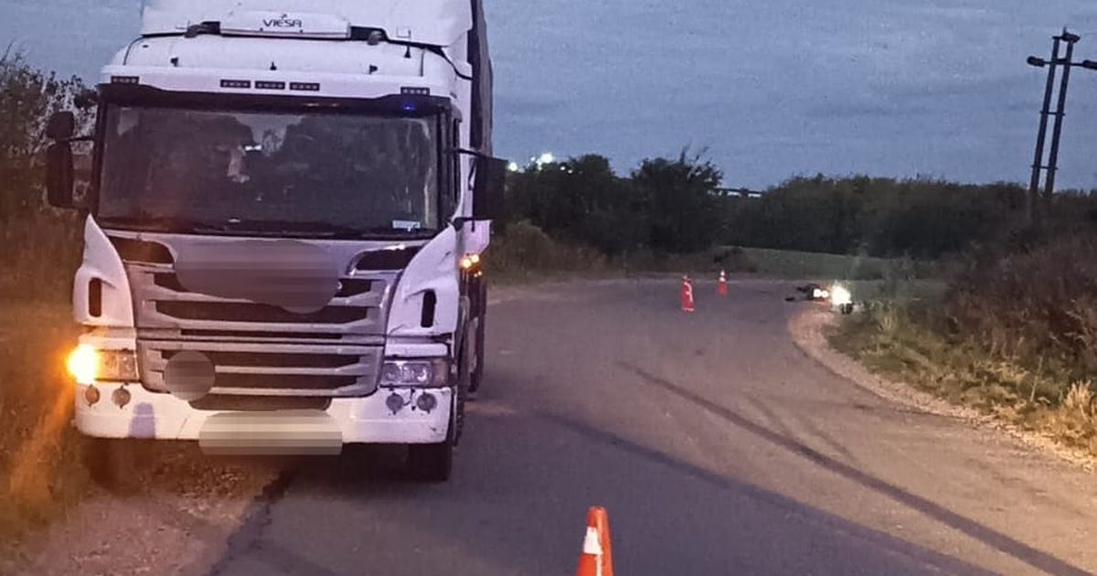 Un motociclista murió tras chocar contra un camión en Soriano