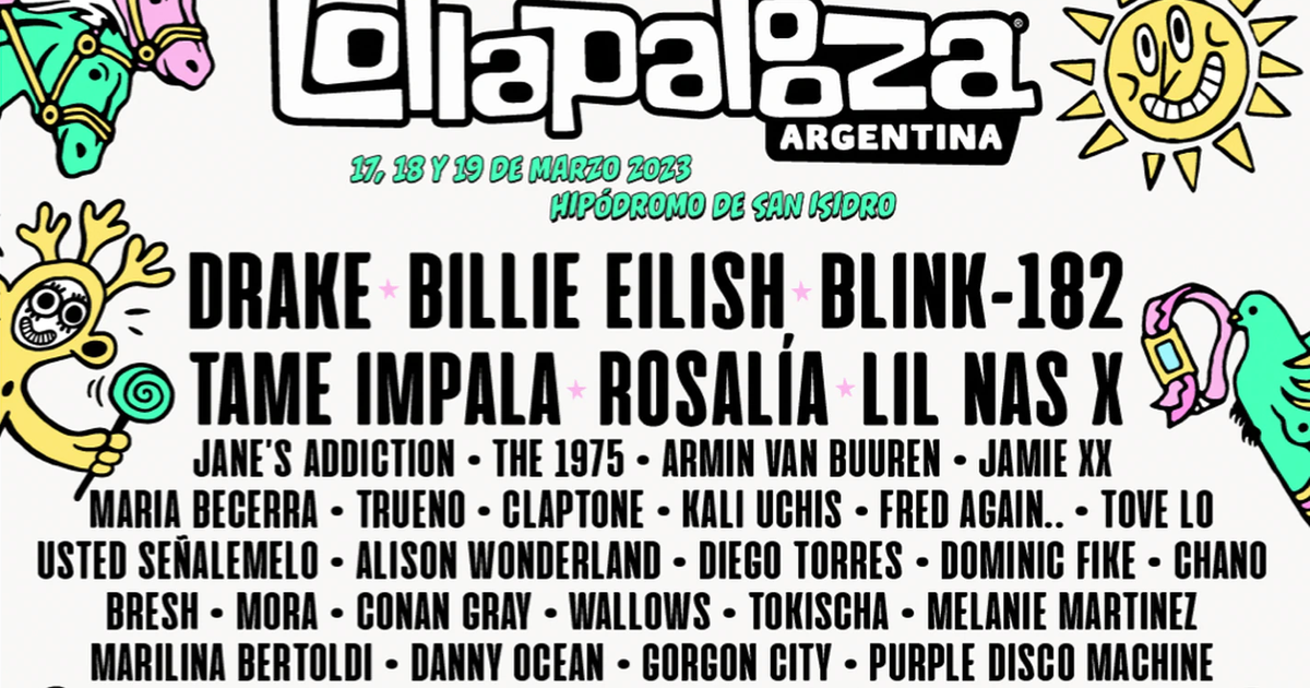 Lollapalooza Argentina 2023 confirmó un line up de lujo