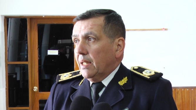 El jefe de Policía de Artigas, Adolfo Cuello.