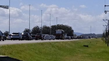 Unos 2.500 vehículos pasaron por hora por la Interbalnearia.