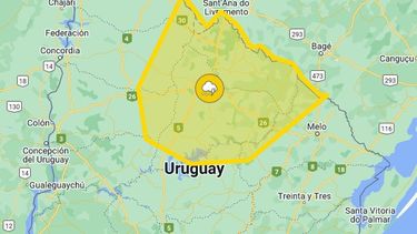 Inumet extiende advertencia amarilla hasta las 10.30