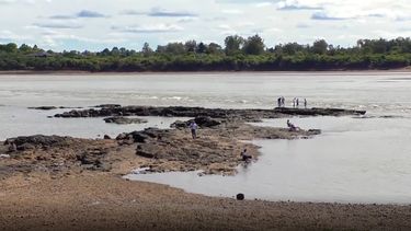 Bajante histórica del Río Uruguay a causa del déficit hídrico
