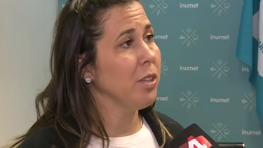 La directora de servicios meteorológicos, Natali Bentancor.