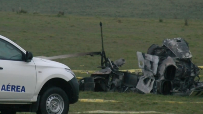 Helicóptero que trasladaba vacunas se accidentó en Rocha