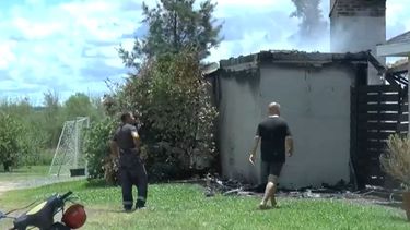se incendio una casa en sarandi del yi; no hubo personas afectadas porque los habitantes no estaban