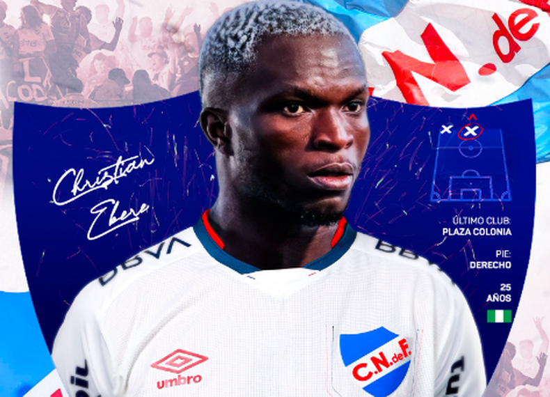 Nacional anunció la incorporación de Christian Ebere.