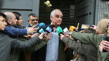 El senador Gustavo Penadés este viernes a la salida del Juzgado.