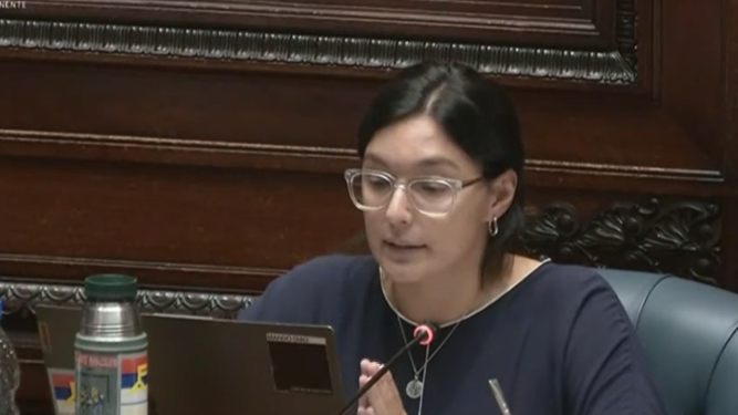 Diputada por el Partido Comunista, Micaela Melgar