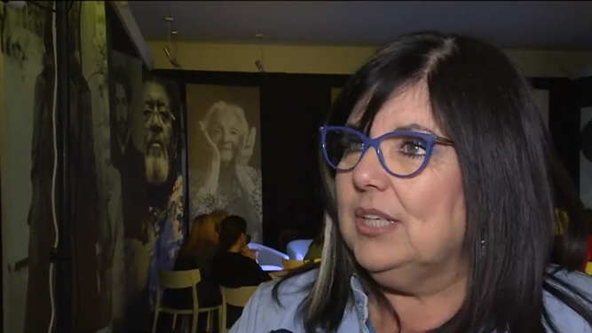 La directora de Cultura de la Intendencia de Montevideo, María Inés Obaldía, en la Feria del Libro.