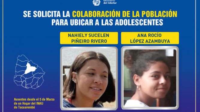 Buscan a dos jóvenes que se fueron de hogar del INAU en Tacuarembó