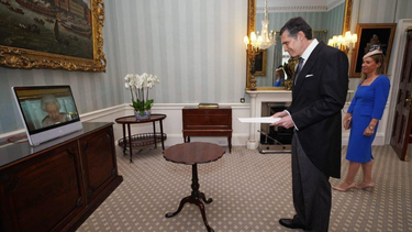 El embajador uruguayo en Reino Unido, César Rodríguez.