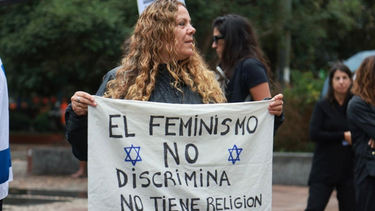 Mujeres judías en marcha por el 8M.
