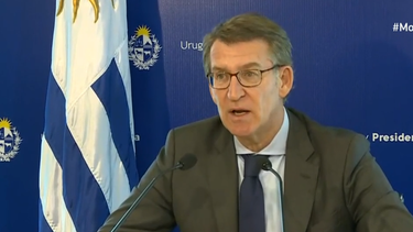 El presidente del Partido Popular (PP) de España, Alberto Núñez Feijóo, distinguió a Lacalle Pou como uno de los mejores presidentes que ha tenido el país
