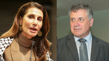 El canciller Omar Paganini se reunió con la embajadora palestina en Uruguay, Nadya Rasheed.