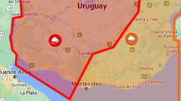 Alerta roja por tormentas fuertes y severas.