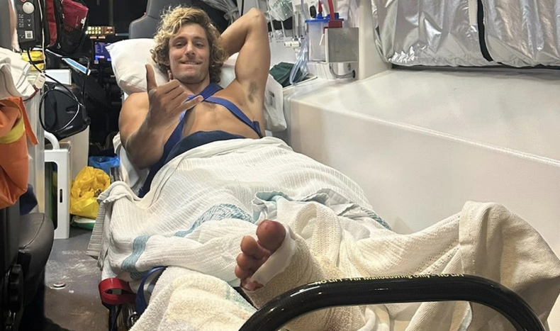 Un surfista uruguayo fue atacado por un tiburón en Australia: "Sentí un fuerte tirón en mi pie"