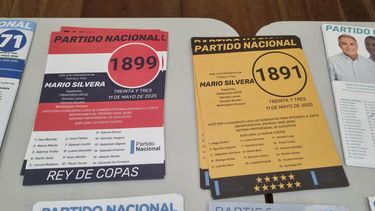 treinta y tres: aparecieron listas identificadas con los anos de fundacion y los colores de penarol y nacional