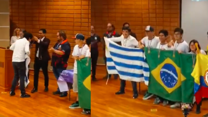 Jóvenes uruguayos destacados en Costa Rica.