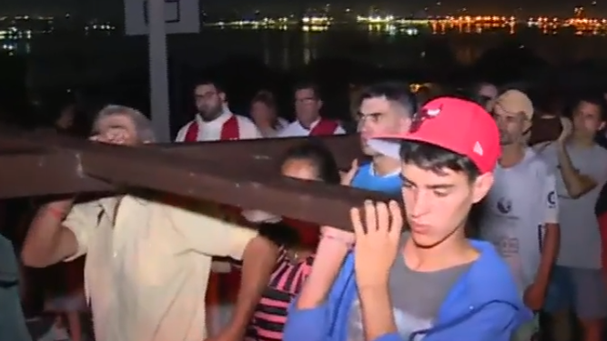 Vía Crucis en el Cerro de Montevideo