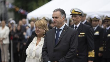 Zarpó en misión oficial el buque escuela Capitán Miranda y el presidente Orsi encabezó la despedida