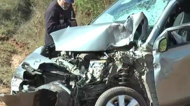 dos personas resultaron heridas tras choque frontal con camion de ganado en cerro largo