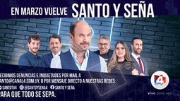 Este domingo empieza una nueva temporada de Santo y Seña
