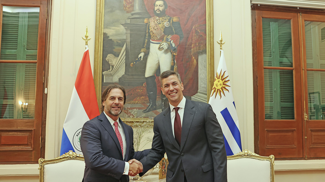 Luis Lacalle Pou se reunió con su par paraguayo | Presidencia de Paraguay