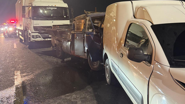 Un herido de gravedad en un choque múltiple ocurrido en el viaducto de acceso a Montevideo