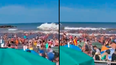Ola gigante en playas argentinas. Ola gigante en playas argentinas.