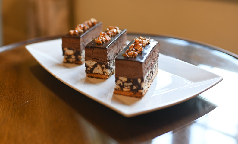 El salchichón de chocolate que resultó ganador.