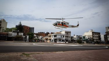 Realizaron otro simulacro de emergencia sin aviso previo en el helipuerto del Hospital Militar