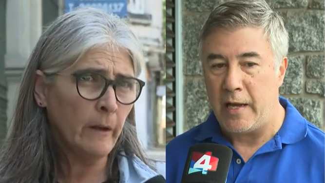 Diputada por el Frente Amplio, Lucía Etcheverry y adjunto de la presidencia de Asse, Mario Torales.