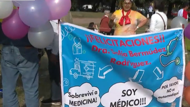 El Parque Batlle se vistió de fiesta: se recibieron más de 600 médicos