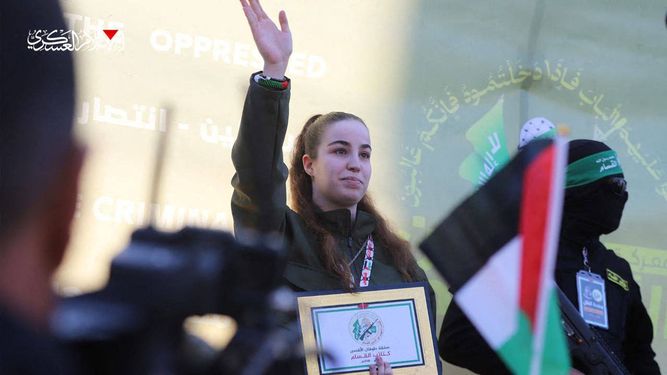 &nbsp;Liberación de la soldado israelí Agam Berger, una de las rehenes en Gaza desde octubre de 2023.