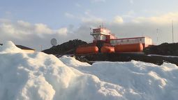 El avión Hércules llegó a la Base Científica Artigas
