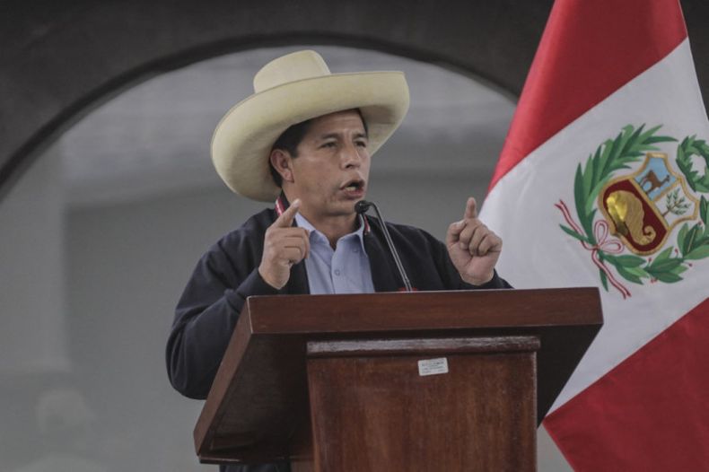 El presidente peruano Pedro Castillo.