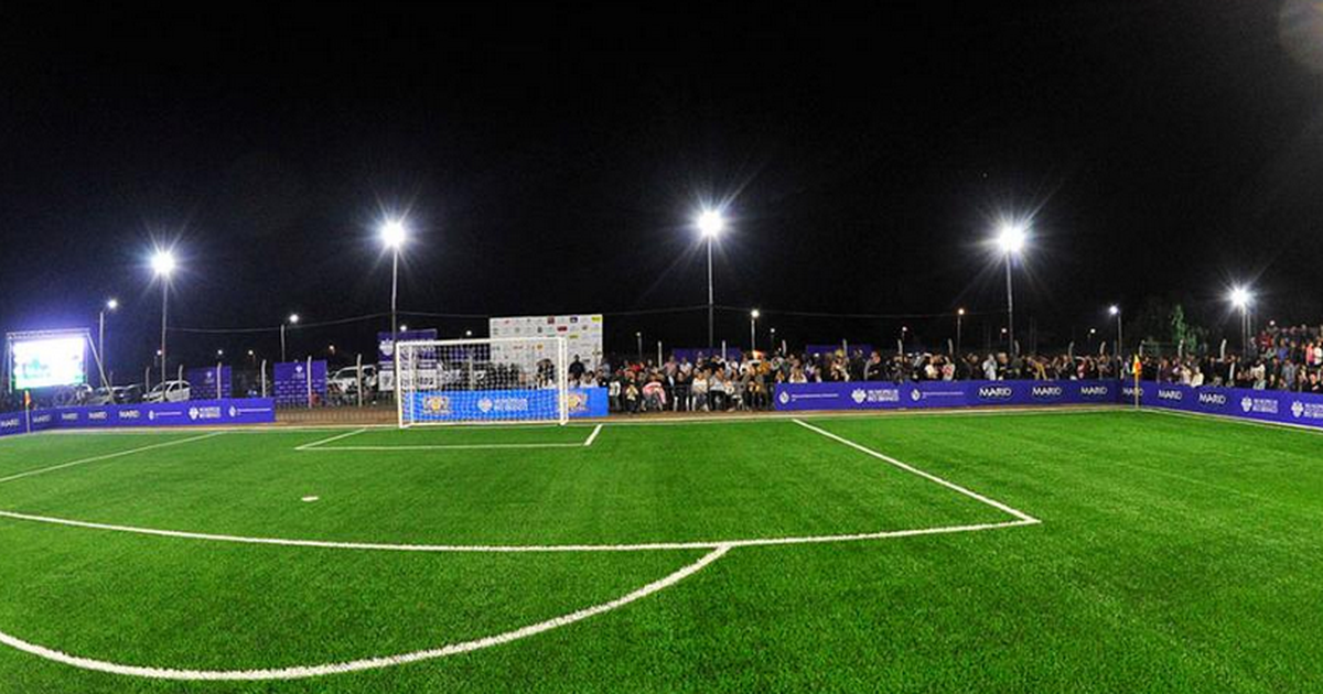 Inauguraron la primera cancha de césped sintético para baby fútbol en Melo  » Portal Medios Públicos