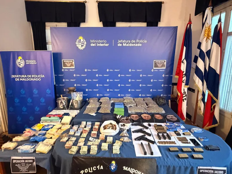 Maldonado: Operación Jacobo permitió la incautación de 4,5 kilos de cocaína y 7,5 kilos de marihuana