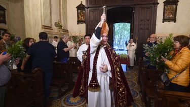 Sturla presidió la misa del Domingo de Ramos y pidió por la paz en Medio Oriente