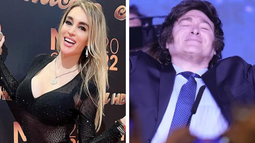 Fátima Florez y Javier Milei.