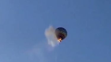 Ocho personas murieron en el incendio y caída de un globo aerostático en el sur de Brasil