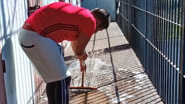 Reclusos realizaron tareas de desinfección en celdas del exComcar