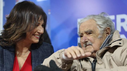 Blanca Rodríguez y José Mujica.&nbsp;
