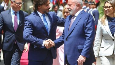 &nbsp;Lacalle Pou y Lula da Silva dieron una declaración conjunta el 25 de enero en Montevideo.