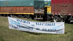 La huelga de transportistas de cereales y derivados en Argentina.