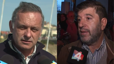 El secretario de la Presidencia, Álvaro Delgado, y el presidente del Frente Amplio, Fernando Pereira.