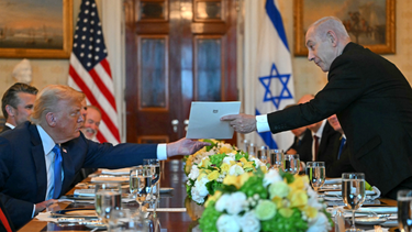 Reunión entre Donald Trump y &nbsp;Benjamín Netanyahu.