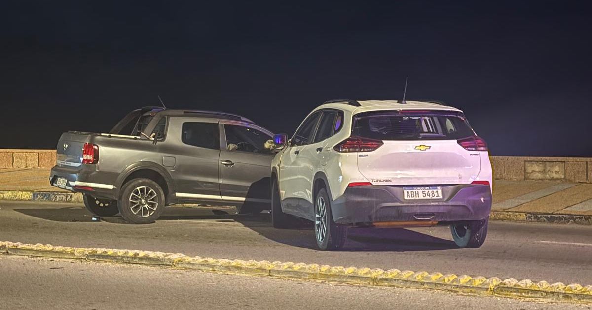 Otra vez: múltiple choque en la Rambla de Punta Gorda