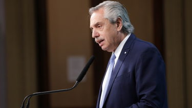 El presidente de Argentina, Alberto Fernández.